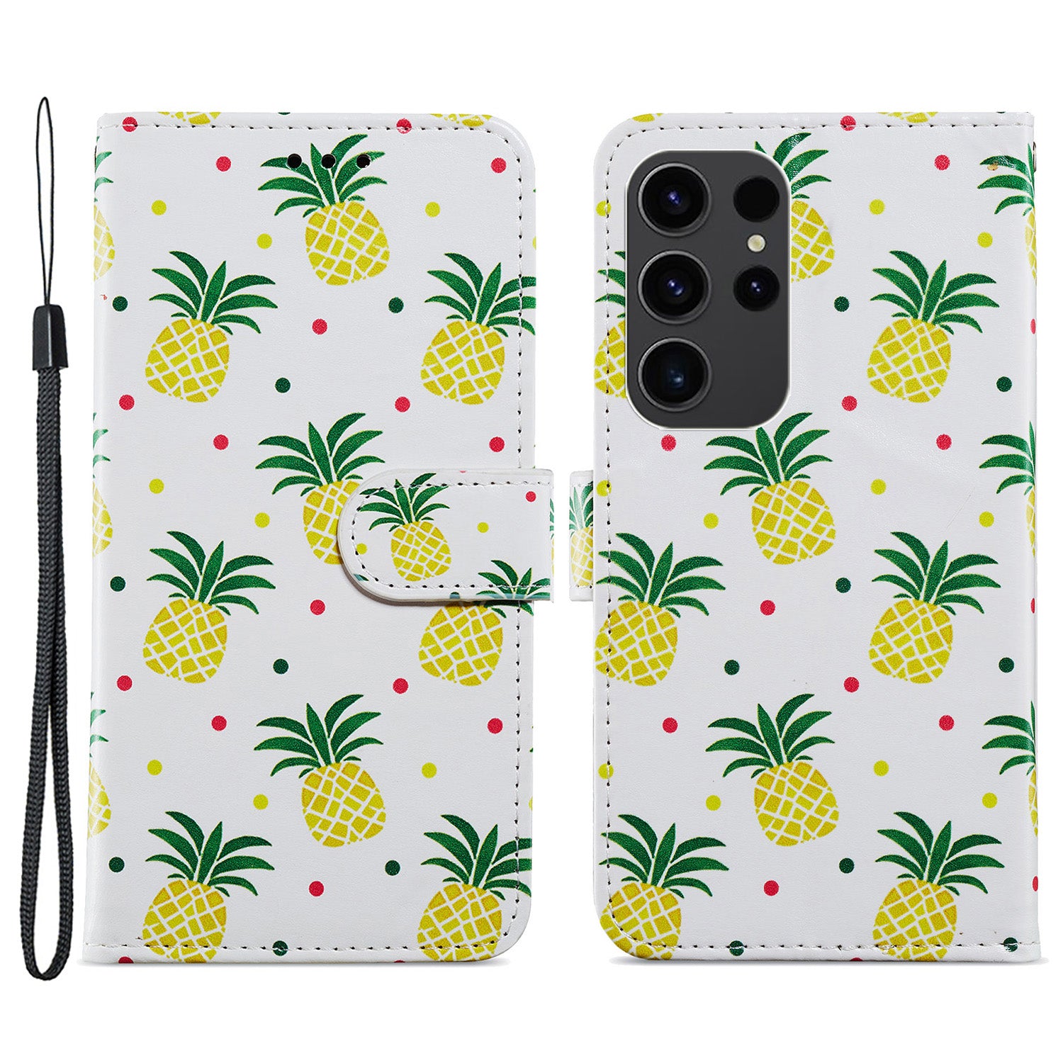 For Samsung Galaxy S23 Ultra Pattern Printing PU Leather Cover Wallet Stand Protective Phone Case with Strap For Samsung Galaxy S23 Ultra Pattern Printing PU Leather Cover Wallet Stand Protective Phone Case with Strap